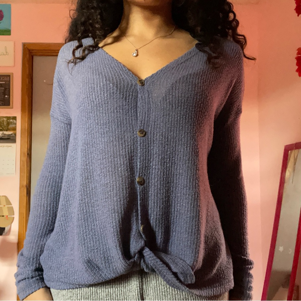 American Eagle Buttoned Long Sleeve Shirt